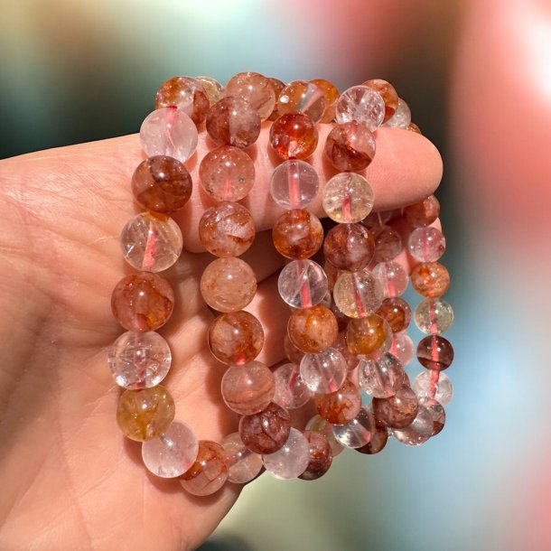 Hematoid kvarts armbnd 9mm