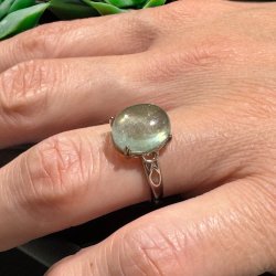 Morganit forslvet fingerring