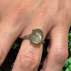 Morganit forslvet fingerring