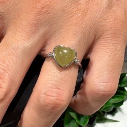 Morganit forslvet fingerring