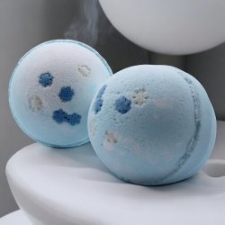 Badebombe med blbrduft