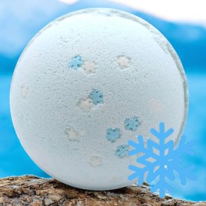 Badebombe med blbrduft