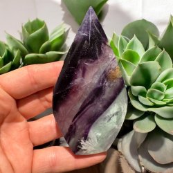 Regnbue fluorit freeform