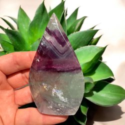 Regnbue fluorit freeform