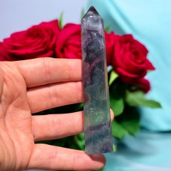 Regnbue fluorit trn 126 mm