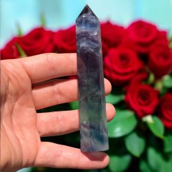 Regnbue fluorit trn 126 mm