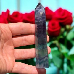 Regnbue fluorit trn 126 mm