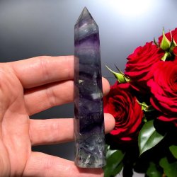 Regnbue fluorit t�rn 124 mm