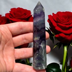 Regnbue fluorit t�rn 124 mm