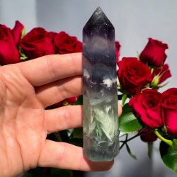 Regnbue fluorit t�rn 117 mm