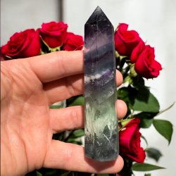 Regnbue fluorit t�rn 117 mm