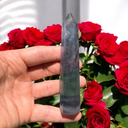 Regnbue fluorit t�rn 122 mm