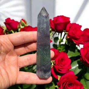 Regnbue fluorit t�rn 122 mm