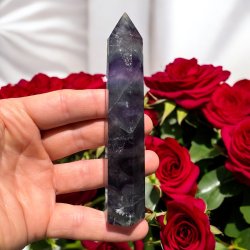 Regnbue fluorit t�rn 124 mm