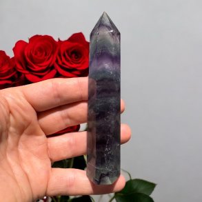 Regnbue fluorit t�rn 124 mm