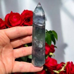 Regnbue fluorit t�rn 126 mm