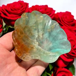 Fluorit skl m. golden healer musling