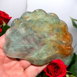 Fluorit skl m. golden healer musling