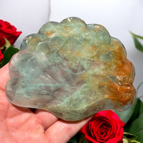 Fluorit skl m. golden healer musling