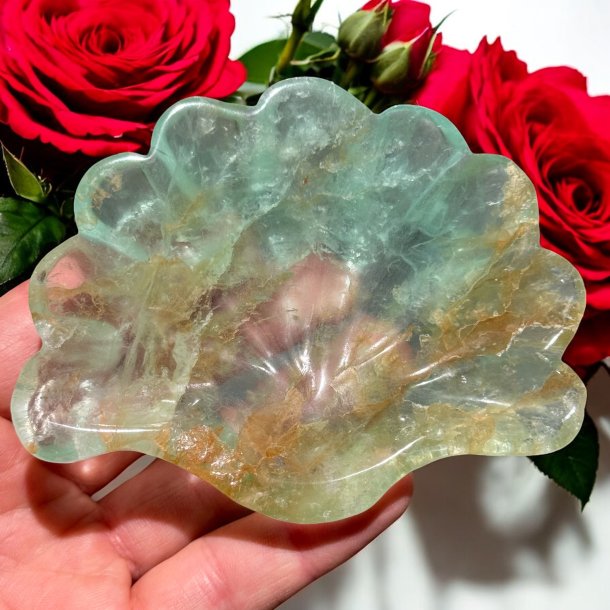 Fluorit skl m. golden healer musling