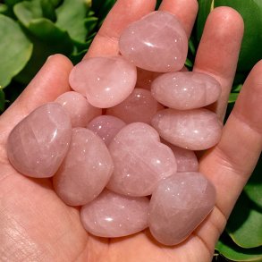 Rosenkvarts hjerter 30mm