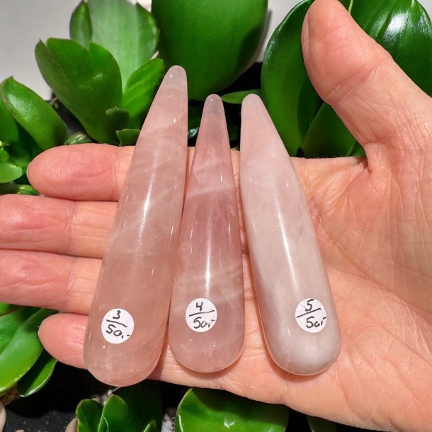 Rosenkvarts healer/massage stav