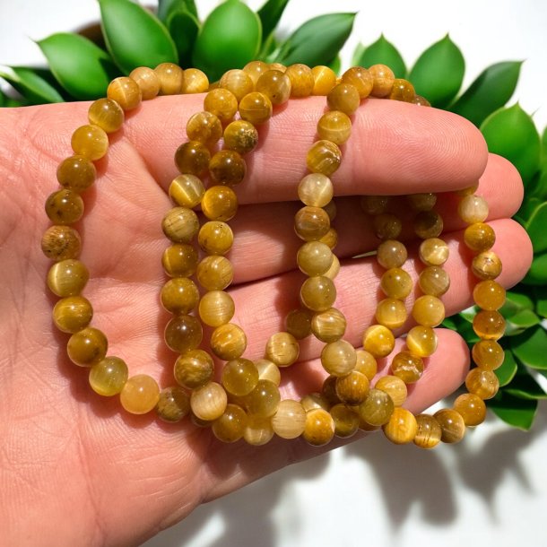 Gylden tigerje armbnd 6mm