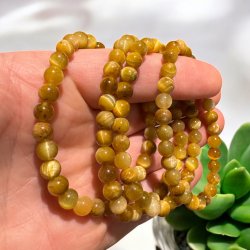 Gylden tigerje armbnd 6mm