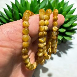 Gylden tigerje armbnd 6mm