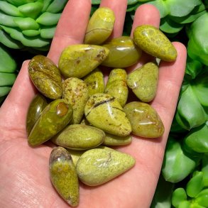 Grn Opal drbe lommesten