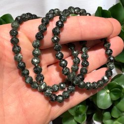 Serafinit armbnd diamant slebet 6mm