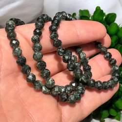 Serafinit armbnd diamant slebet 6mm