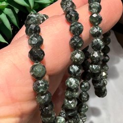 Serafinit armbnd diamant slebet 6mm