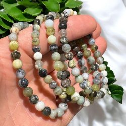 Gr�n opal armb�nd 6mm