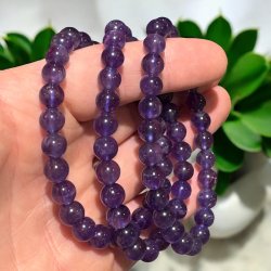 Ametyst armbnd 7,5mm A+