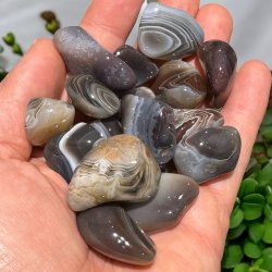 Gr Botswana agat lommesten