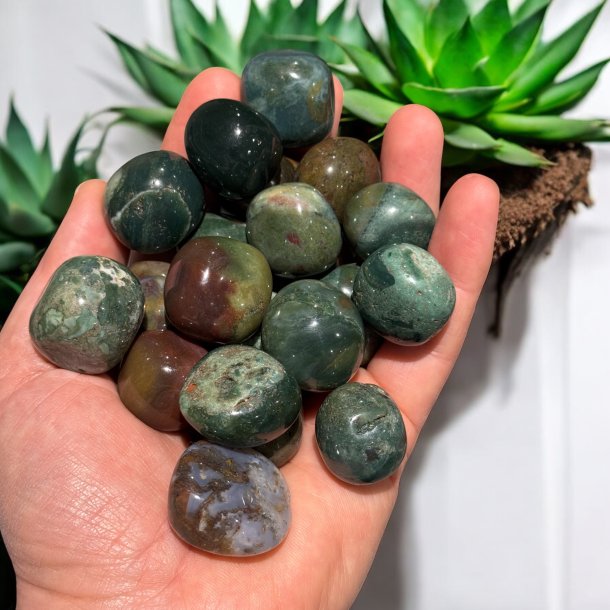 Hav jaspis lommesten