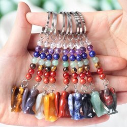 Chakra engle krystal n�glering