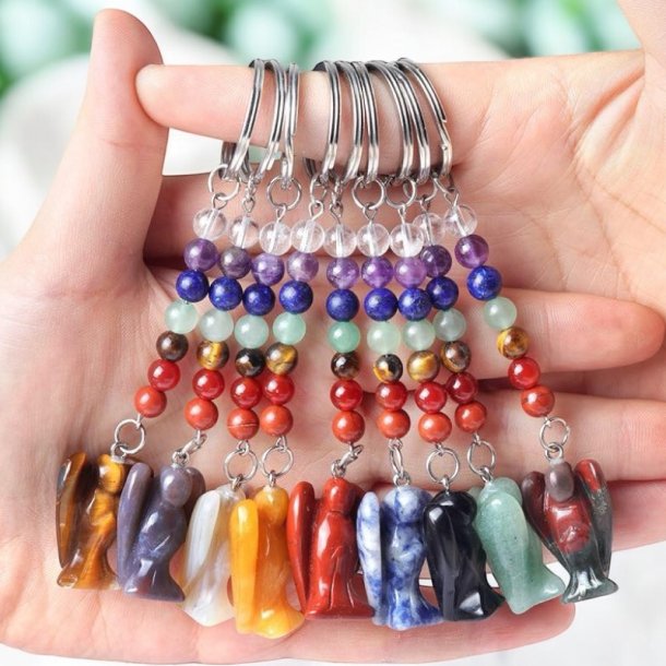 Chakra engle krystal n�glering