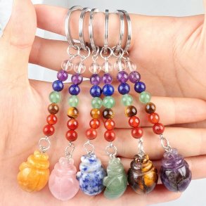 Chakra scarab krystal n�glering