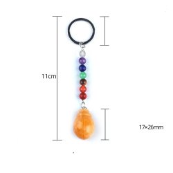 Chakra scarab krystal n�glering