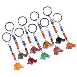 Chakra delfin krystal n�glering