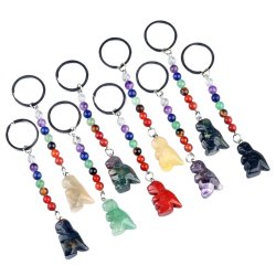 Chakra dinosaur krystal n�glering