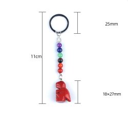 Chakra dinosaur krystal n�glering