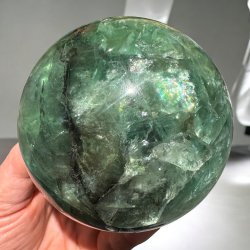 Gr�n Fluorit kugle 91mm