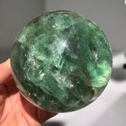 Gr�n Fluorit kugle 91mm