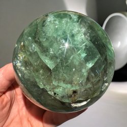 Gr�n Fluorit kugle 91mm