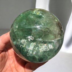 Gr�n Fluorit kugle 91mm