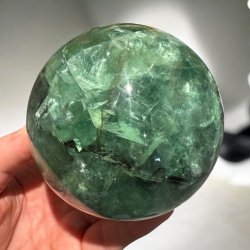 Gr�n Fluorit kugle 91mm