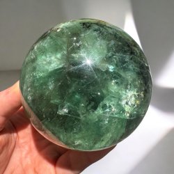Gr�n Fluorit kugle 91mm